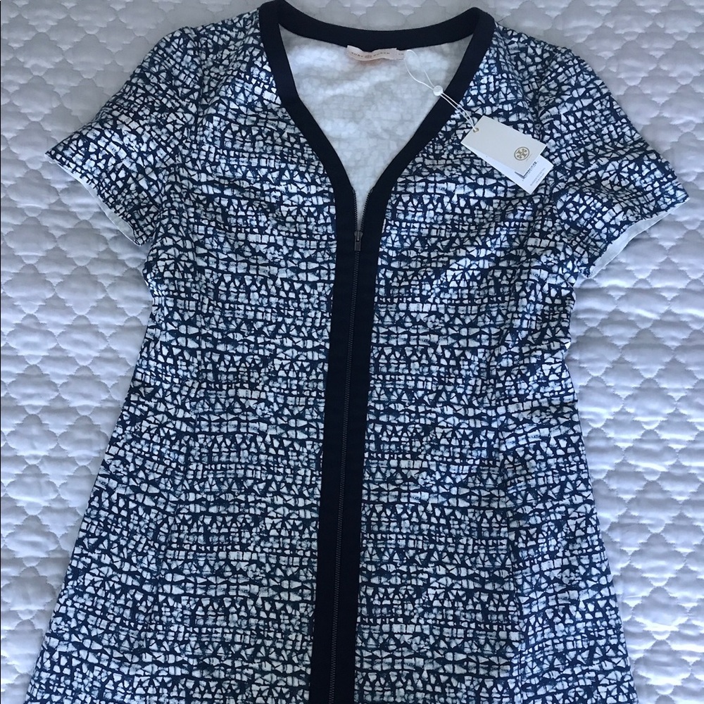 NWT Tory Burch Zip Front Ponte Dress with Pockets